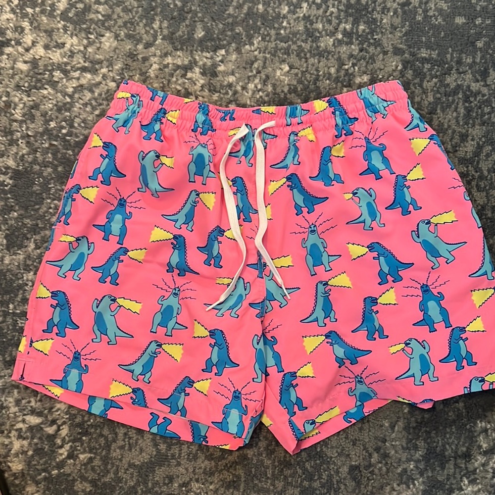 Pink Dino chubbies swim large